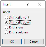 can you add cells