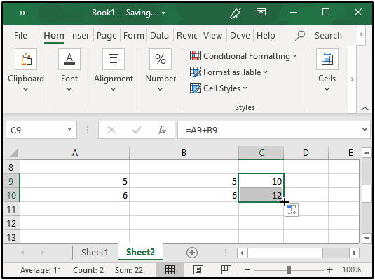 understand by Relative Cell Addresses