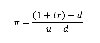 formula for finding probability,binomial option
