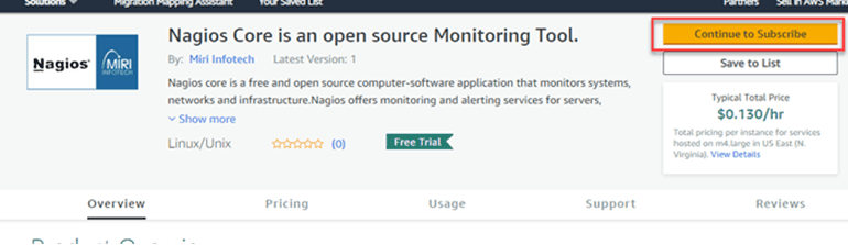 Installing Nagios at AWS-Step 1