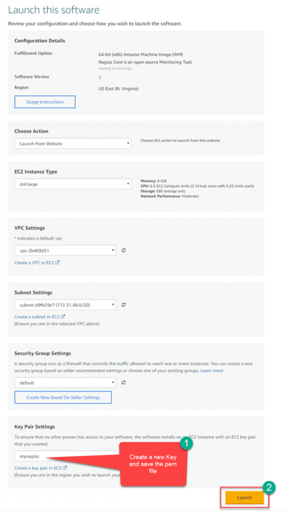 Installing Nagios at AWS-Step 6