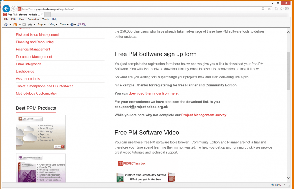 Free PM Software vedio