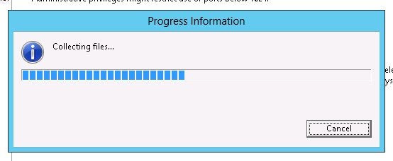 progress information