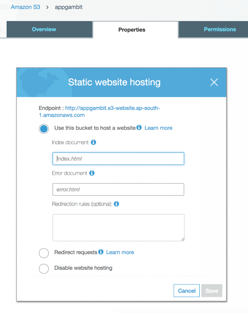 Static Web Hosting