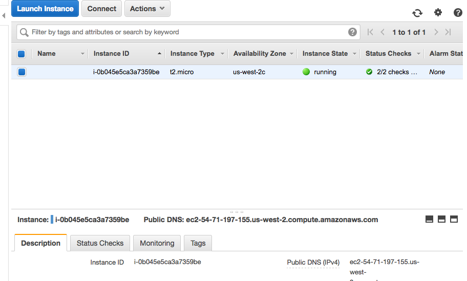 EC2 Console