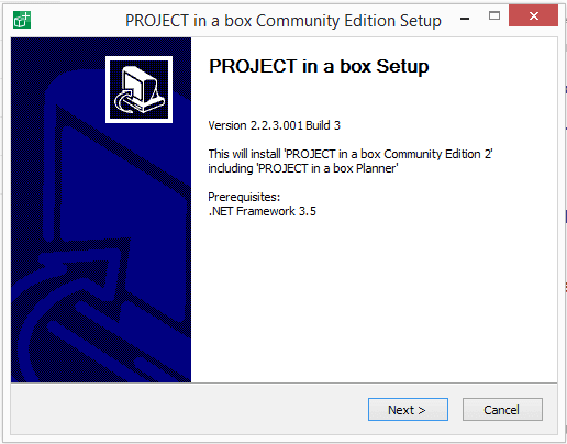 project in a box setup