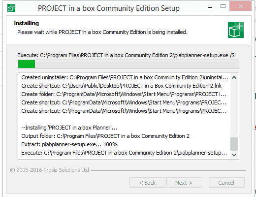 installing