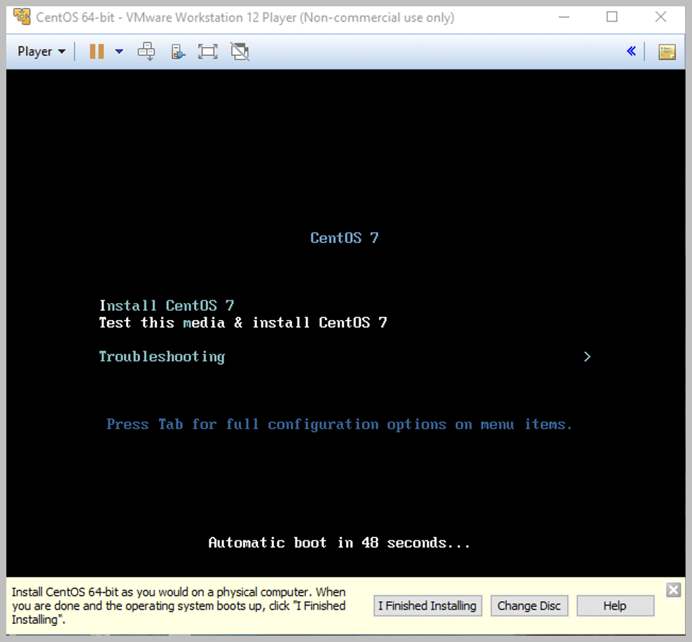 install centOS 7