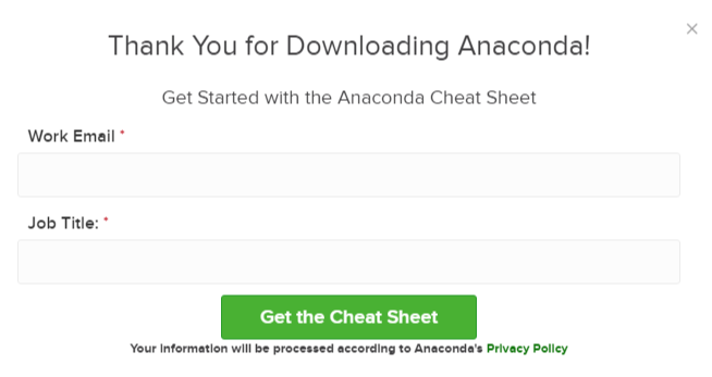 Thank you for downloading anaconda