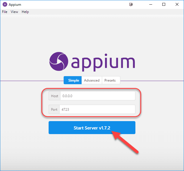 APPIUM STARTUP