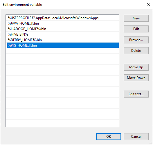 Adding -pig-variable