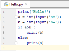 EXPAND THE BLOCK OF CODE