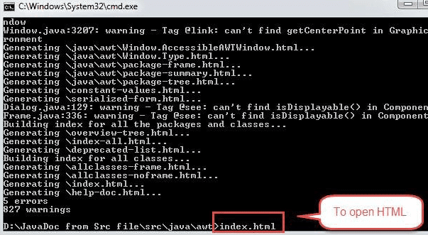Open intex HTML