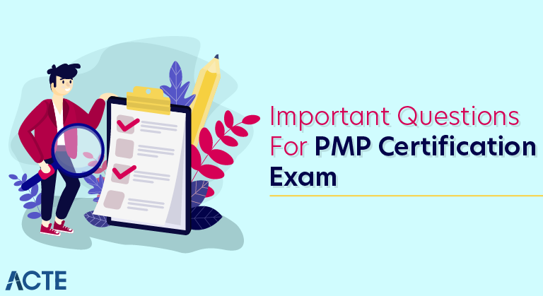 Important Questions for PMP® Certification Exam
