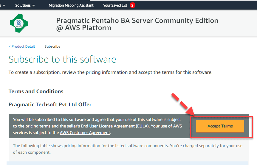 INSTALL PENTAHO IN AWS- STEP 2