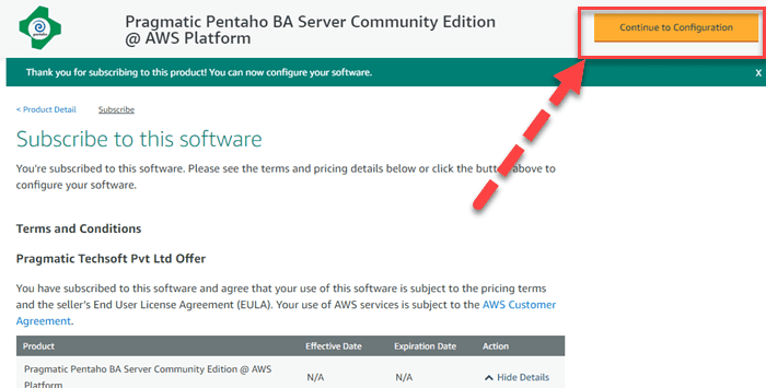 INSTALL PENTAHO IN AWS- STEP 3
