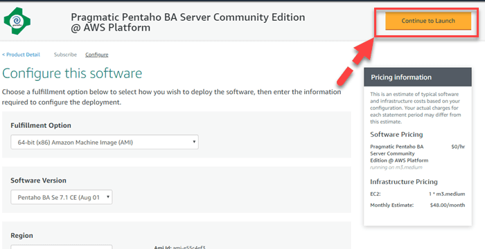 INSTALL PENTAHO IN AWS- STEP 4