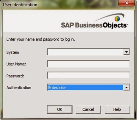 sap business objects user identification