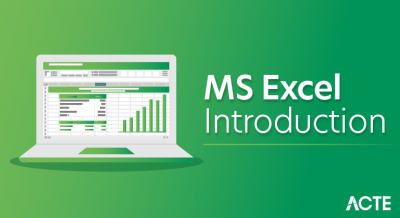 Ms excel introduction