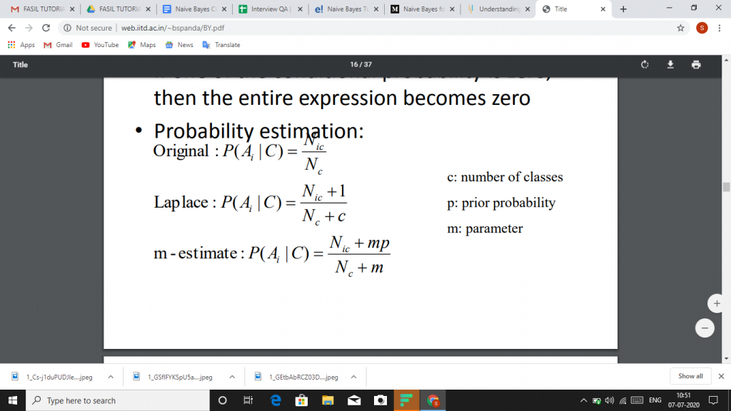 NAIVE BAYES CLASSIFIER