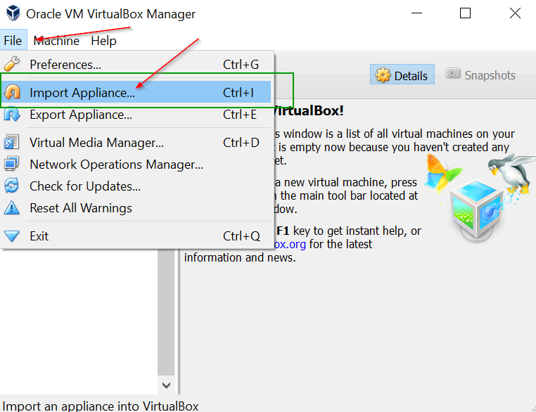 ORACLE VM VIRTUALBOX MANAGER