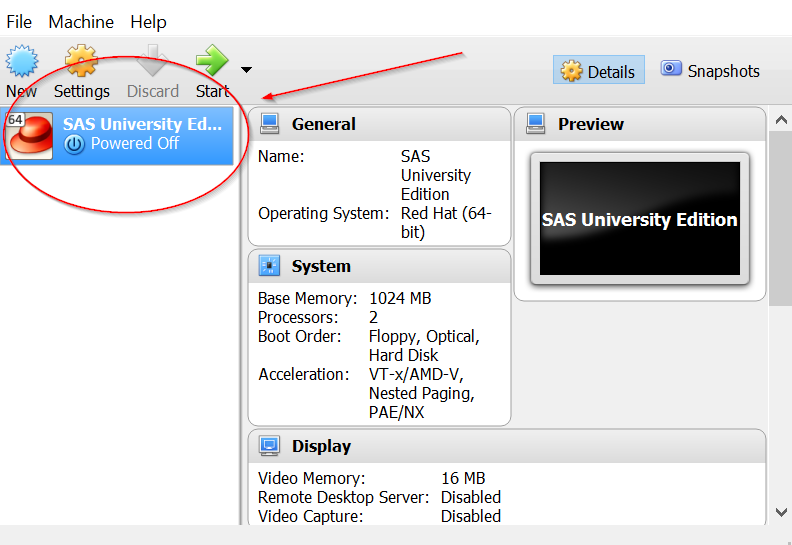 SAS UNIVERSITY EDITION SELECTION