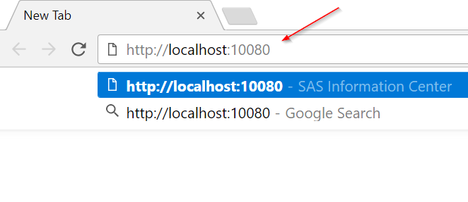 SAS LOCALHOST