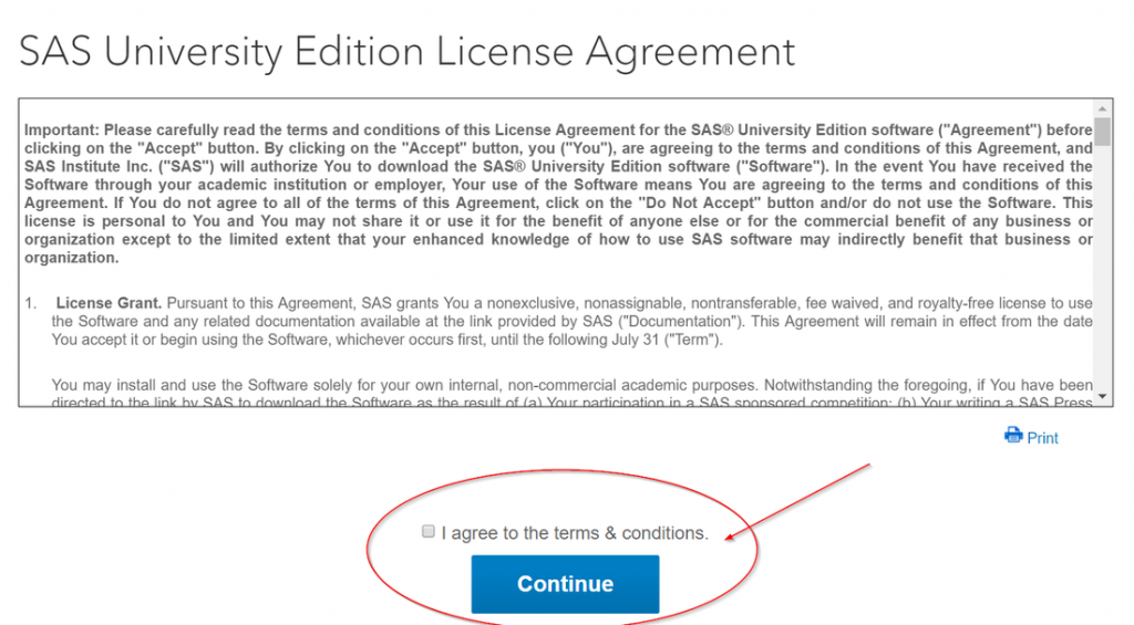 SAS LICENSE