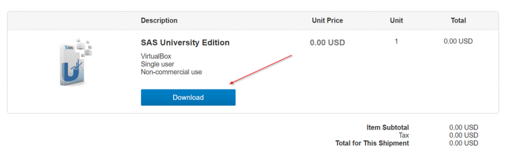 SAS UNIVERSITY EDITION APP