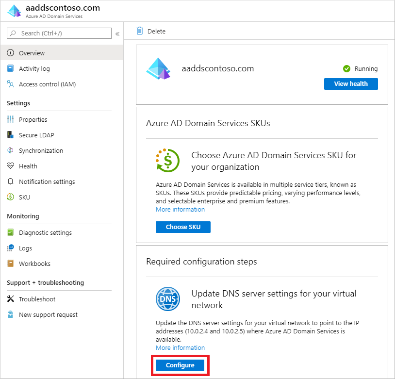 Update DNS settings for the Azure virtual network
-Azure Tutorial