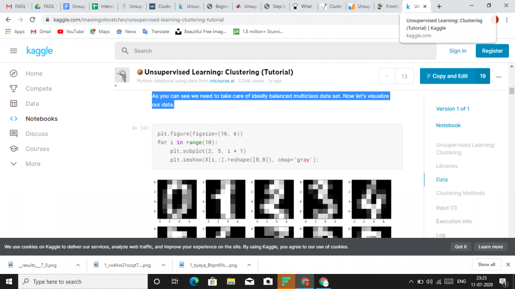 Unsupervised learning