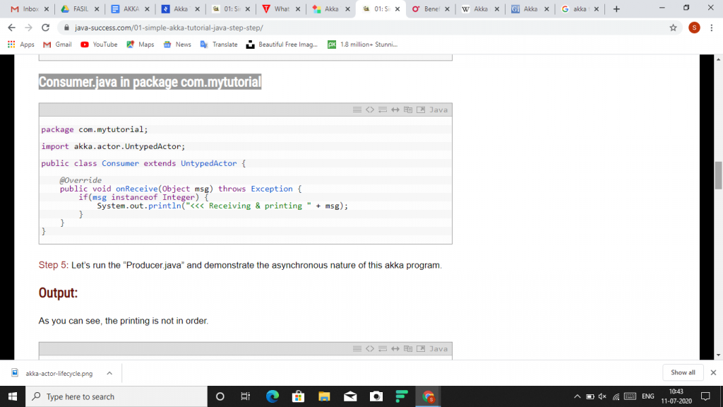 Consumer.java in package com.mytutorial