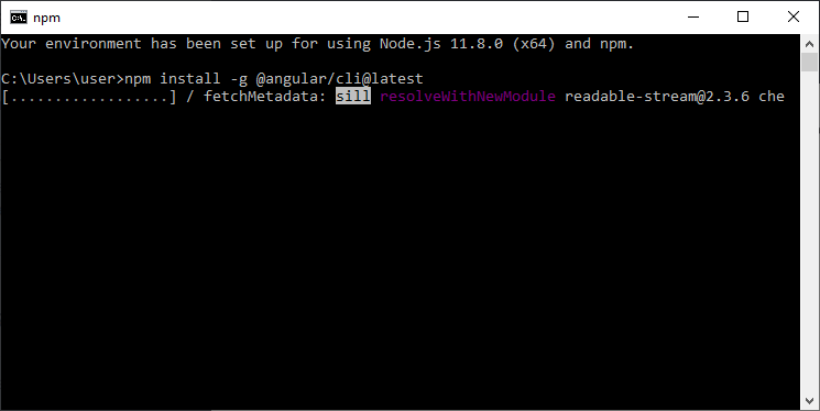 How to install Angular 7