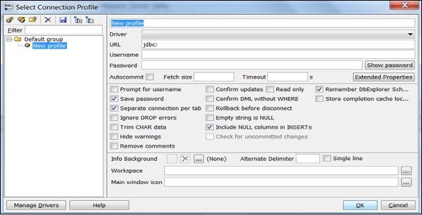 connection profile