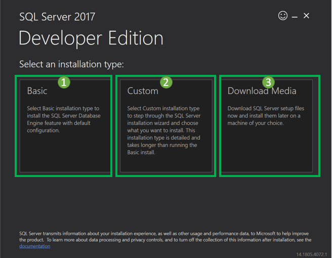 Install-SQL-Server-install-type