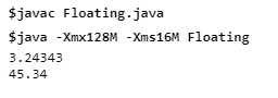 floating-point-output