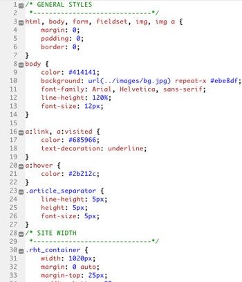 advantages -CSS