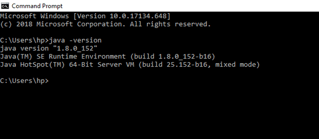 commandprompt java