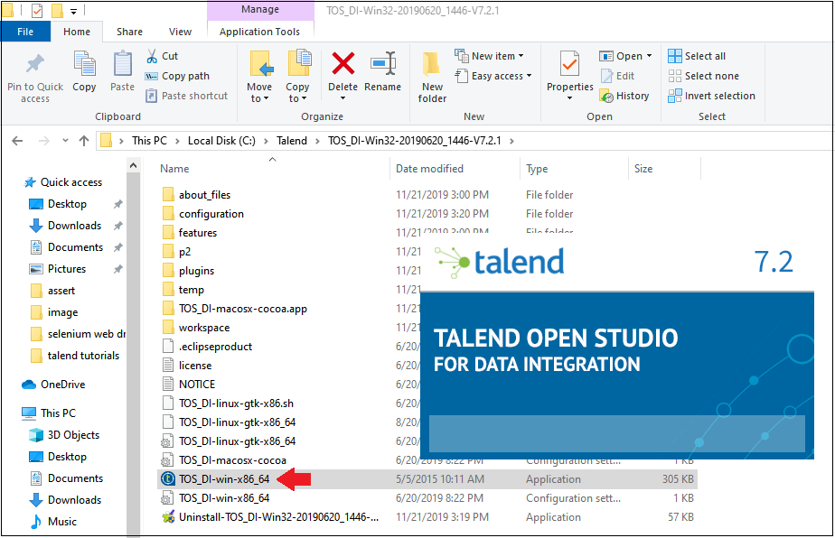 open-the-talend-folder