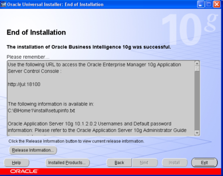 oracle-end-of-installation