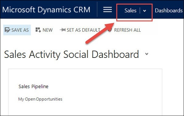 Navigating CRM Work Areas-step 2