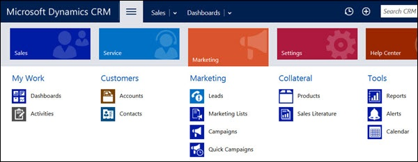 Navigating CRM Work Areas-step 5