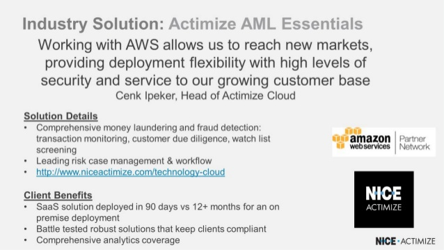 NICE actimize AML essentials
