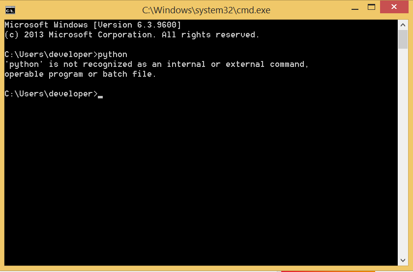 python command prompt