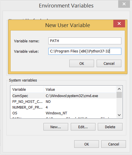 new user variable names