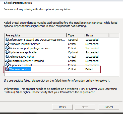checking prerequisites