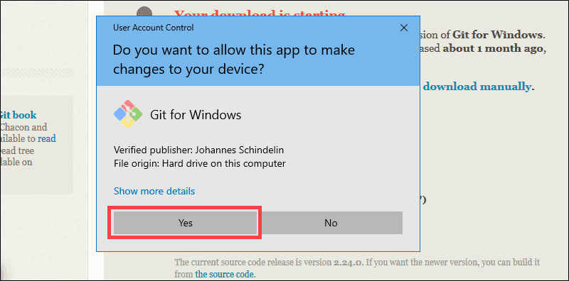 START GIT INSTALLATION PROCESS