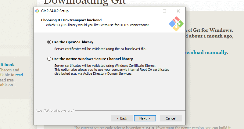 USE OPEN SSL LIBRARY
