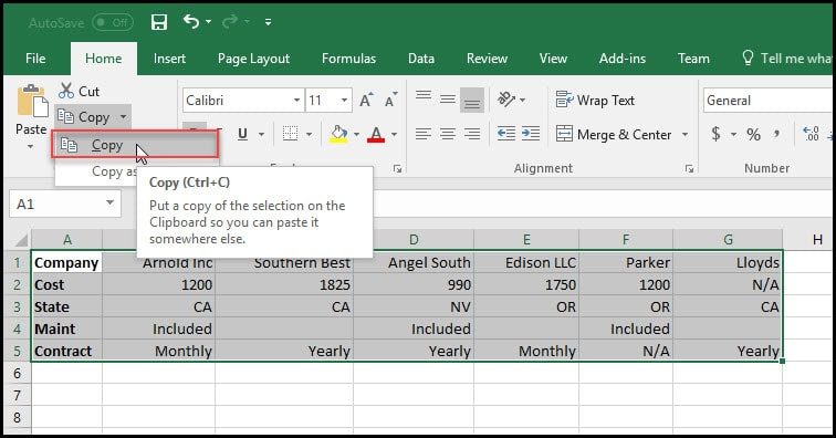Transposing columns into rows