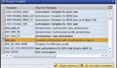 Role templates